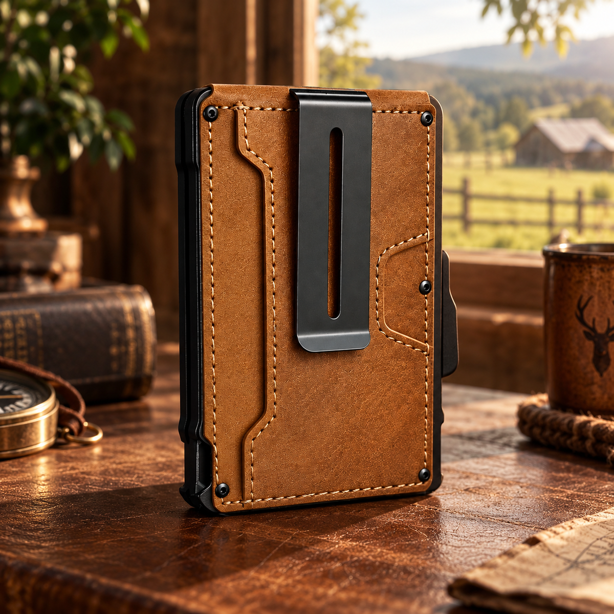 Luxium Genuine Leather Card Holder Wallet