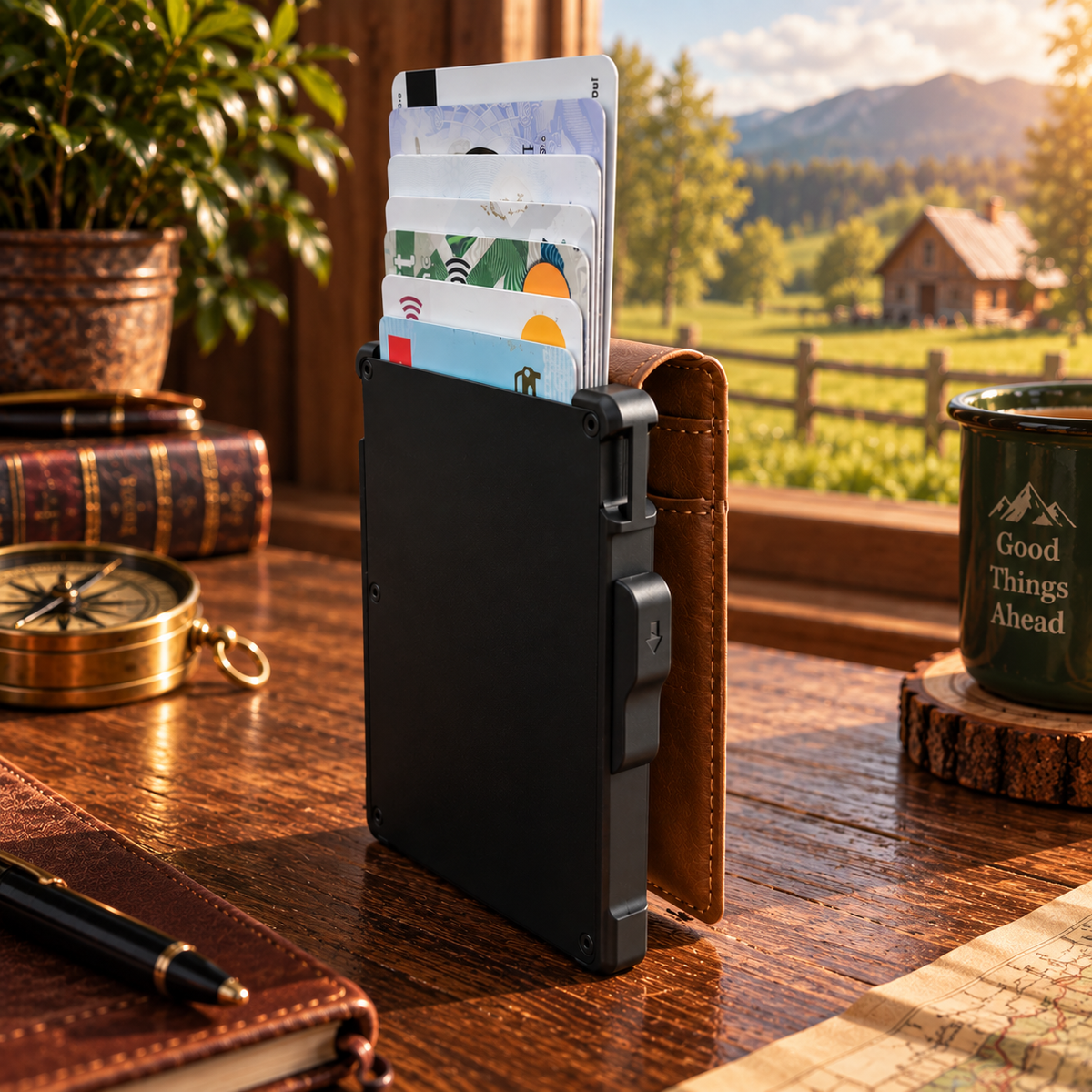 Luxium Genuine Leather Card Holder Wallet